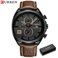 CURREN Men Watch Luxury Wristwatch Quartz Wristwatches Fashion Leather Punk Style Mens Watches Relogio Masculino