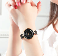 CURREN 9052 Women Watch Brand Fashion Casual Ladies Quartz Wristwatch Rose Gold Stainless Steel Mesh Dress Clock For Girl