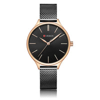 CURREN Fashion Women Watch Top Brand Luxury Ladies Girl Wristwatch Silver Stainless Steel Bracelet Classic Female Clock 9024