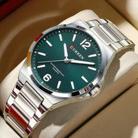 CURREN Men Quartz Movement Watch Waterproof Luminous Men's Watch, Stainless Steel Strap Business Watches