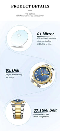 Women's Watch CURREN 2025 Romantic Luxury Dial with Rhinestones Stainless Steel Band Slim Wristwatch for Ladies Waterproof