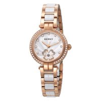 BERNY Women's watches Luxury Elegant Ceramics Quartz Ladies Wristwatch Small Dial Stainless Steel Casual Simple Dress Watch