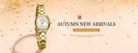 CURREN 9112 Minimalist Ladies' Quartz Watch, Barrel-shaped Waterproof Wristwatch with Roman Numeral