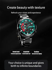 CURREN 8402 Men's Stainless Steel Watch Creative Fashion Luminous Dial with Chronograph Leisure Luxury Men's Watch Reloj Hombre