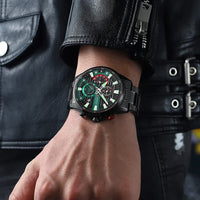 CURREN 8415 Men Luminous Watch Reloj Hombre Simple Multifunctional Quartz Watch Sport Stainless Steel Strap Business Waterproof