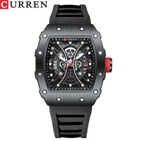 Curren New Square Waterproof Silicone Band Watch (Dial 4.4cm) - CUR230