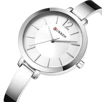 CURREN Fashion Women Watches Top Brand Luxury Ladies Girl Wristwatch Silver Stainless Steel Bracelet Classic Female Clock 9012