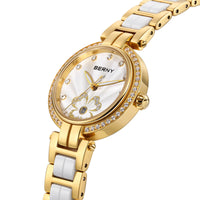 BERNY Women's watches Luxury Elegant Ceramics Quartz Ladies Wristwatch Small Dial Stainless Steel Casual Simple Dress Watch