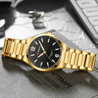 CURREN Luxury Quartz Watch Men Waterproof  Luminous Wristwatch Stainless Steel Men's Casual Watches Male Clock Sports Reloj