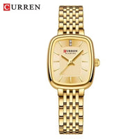 Curren 9093 Women's Quartz Watch Waterproof Luxury Party Women's Watch Elegant Gold Rectangular Dial Quartz Watch Bracelet Gift