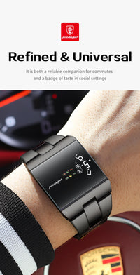 POEDAGAR Fashion Luxury Man Watch Waterproof Watch For Men Casual Stainless Steel Sports Military Men's Quartz Watches Reloj+Box