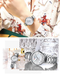 2021  CURREN Women Watches Top Brand Luxury Japan Quartz Movement Stainless Steel Waterproof Wristwatches relogio mujer