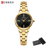 CURREN 9094 Womens Watches Fashion Original Quartz Wrist Watch for Ladies Dazzling Diamond Waterproof Luminous Luxury