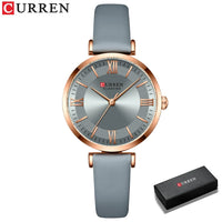 CURREN Top Luxury Brand Watch for Women Leather Watches Ladies Casual Quartz Watch Quartz Women's Wristwatch Montre Femme Relogi