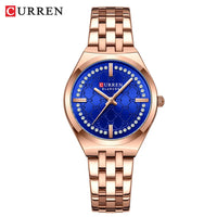 CURREN Luxury Women Watches Fashion Casual FemaleLadies Stainless Steel Quartz Wristwatches Life Waterproof Girlfriend Gift