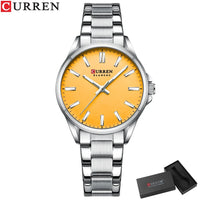 CURREN Simple Women Bracelet Luminous Quartz Watches For Ladies Sports Round Waterproof Business Wristwatch Relogio Feminino