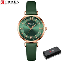 CURREN Top Luxury Brand Watch for Women Leather Watches Ladies Casual Quartz Watch Quartz Women's Wristwatch Montre Femme Relogi