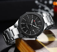 CURREN Men Watch Fashion Classial Luminous with Date Stainless Steel Band Relogio Masculino