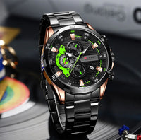 CURREN 8402 Men's Stainless Steel Watch Creative Fashion Luminous Dial with Chronograph Leisure Luxury Men's Watch Reloj Hombre
