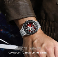 CURREN Luxury Business Wristwatch Stainless Steel Quartz Sport Chronograph Clock Fashion Male Watch Ideal Present for Daily