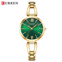 CURREN High Quality Ladies Casual Bracelet Watches Women's Simple Vintage Watches for Women Dial Stainless steel Wristwatch