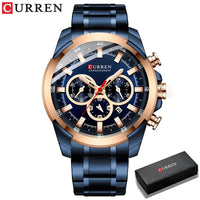 CURREN Quartz Watch for Men Top Brand Luxury Fashion Business Watches Steel Waterproof Man Sport Wristwatch Relogio Masculino