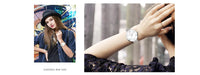 CURREN 9020 Small Dial Quartz Watch for Ladies, Waterproof Elegant Mesh Strap Fashion Wristwatch