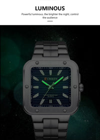 CURREN Luxury Original Man Watch Waterproof Stainless Steel Luminous Men's Wristwatch Date Week Quartz Fashion Watches For Men