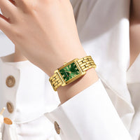 CURREN-Women's Simple Dial Wristwatch, Elegant and Charming Bracelet Quart Watches for Lady, Fashion Brand