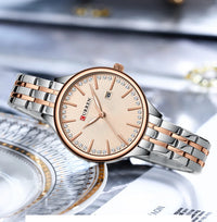 CURREN Women Watch Top Brand Luxury Lady Girl Wristwatch Elegant Stainless Steel Bracelet Waterproof Casual Female Clock 9099
