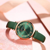 CURREN 9079 Elegant Women's Quartz Watch Fashion Casual Leather Strap Waterproof Clock Business Lady Watch Gift Reloj Mujer