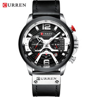 CURREN 8329 Casual Sport Watches for Men Top Brand Luxury Military Leather Wrist Watch Man Clock Fashion Chronograph Wristwatch