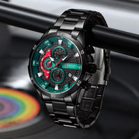 CURREN 8402 Men's Stainless Steel Watch Creative Fashion Luminous Dial with Chronograph Leisure Luxury Men's Watch Reloj Hombre