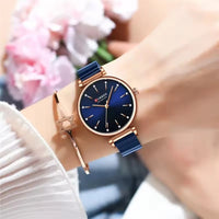 CURREN 9081 Exquisite Women's Quartz Watch Round Silver Gold Clock Simple Fashion Casual Women's Luxury Watch Relojes De Mujer