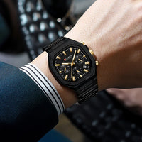 Curren Casual Versatile Men's Square Chronograph Watch (Dial 3.9cm) - CUR232
