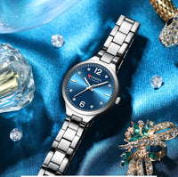 CURREN Women Elegant Watch Stainless Steel Casual Fashion Dial Digital Ladies Watches Quartz Wristwatch Reloj Mujer Girls Clock
