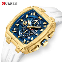 CURREN Men Casual Sport Military Quartz Calendar Wrist Watch for Man Business Leather Waterproof Male Clock Relogio Masculino