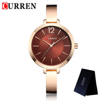 CURREN Fashion Women Watches Top Brand Luxury Ladies Girl Wristwatch Silver Stainless Steel Bracelet Classic Female Clock 9012