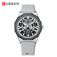 Curren Luxury Waterproof Silicone Band Quartz Watch (Dial 4.4cm) - CUR231