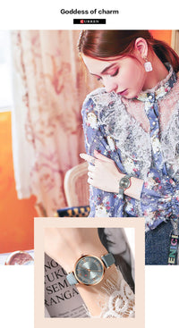 CURREN 9079 Elegant Women's Quartz Watch Fashion Casual Leather Strap Waterproof Clock Business Lady Watch Gift Reloj Mujer