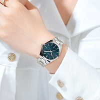 CURREN Luxury Quartz Watch for Women Elegant Stainless Steel Women's Watches Luminous Waterproof Date Wristwatch Ladies Gift