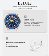 CURREN 8437 Unisex Minimalist Quartz Watch Polygonal Skeleton Sports Waterproof Silicone-Strap Wristwatch