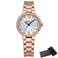 CURREN Brand 2022 New Ladies Original Luxury Watch Waterproof Stainless Steel Casual Sports Quartz Ladies Watch relogio feminino