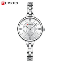 CURREN Fashion Women Watch Top Brand Luxury Ladies Girl Wristwatch Black Stainless Steel Bracelet Classic Female Clock Gift 9004