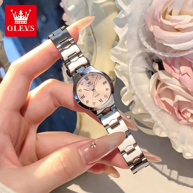 OLEVS 3735 Women's Quartz Wristwatch Delicate Fashion Small Dial Elegant Ladies Dress Watches Waterproof Watches for Woman New