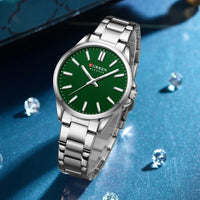 CURREN New Watch Women Fashion Casual Stainless Steel Watches Simple Ladies Round Dial Quartz Wristwatches Clock Reloj Mujer