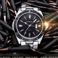 CURREN 8110 Men's Quartz Watch Calendar Luminous Sports Strap Waterproof Casual Cool Wristwatch Male Clock reloj hombre