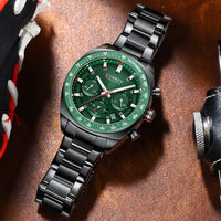 CURREN High Quality Men's Luxury  Fashion Quartz Watch Men Round Business Student Sport Waterproof Glow Clock