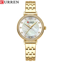 CURREN Fashion Women Watch Top Brand Luxury Lady Girl Wristwatch Original Stainless Steel Bracelet Classic Female Clock 9087