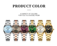 CURREN Women Watch Top Brand Luxury Lady Girl Wristwatch Elegant Stainless Steel Bracelet Waterproof Casual Female Clock 9095